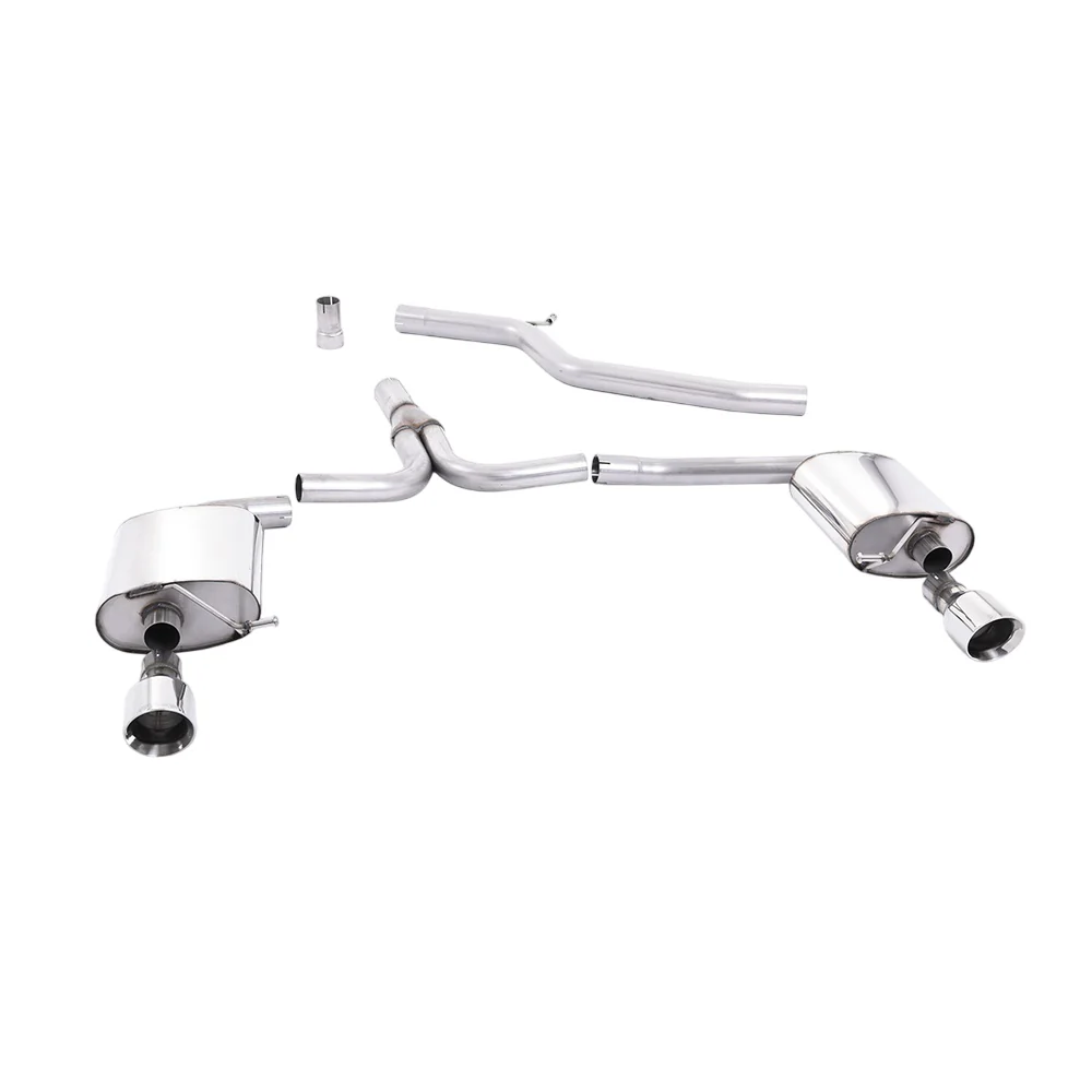 Milltek Cat Back Exhaust Audi A4 2.0 TDi B8 177PS Quattro Saloon and Avant 09-11 - Image 2
