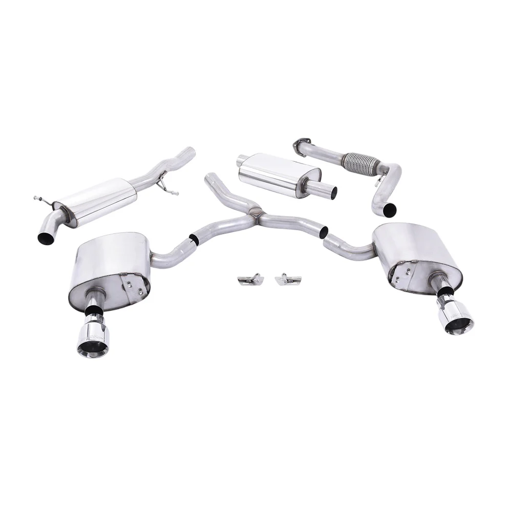 Milltek Cat Back Exhaust Audi A4 2.0 TFSi B9 Quattro Saloon and Avant (Non OPF/GPF Models inc Mild Hybrid and Without Brace Bars) 16-25 - Image 2