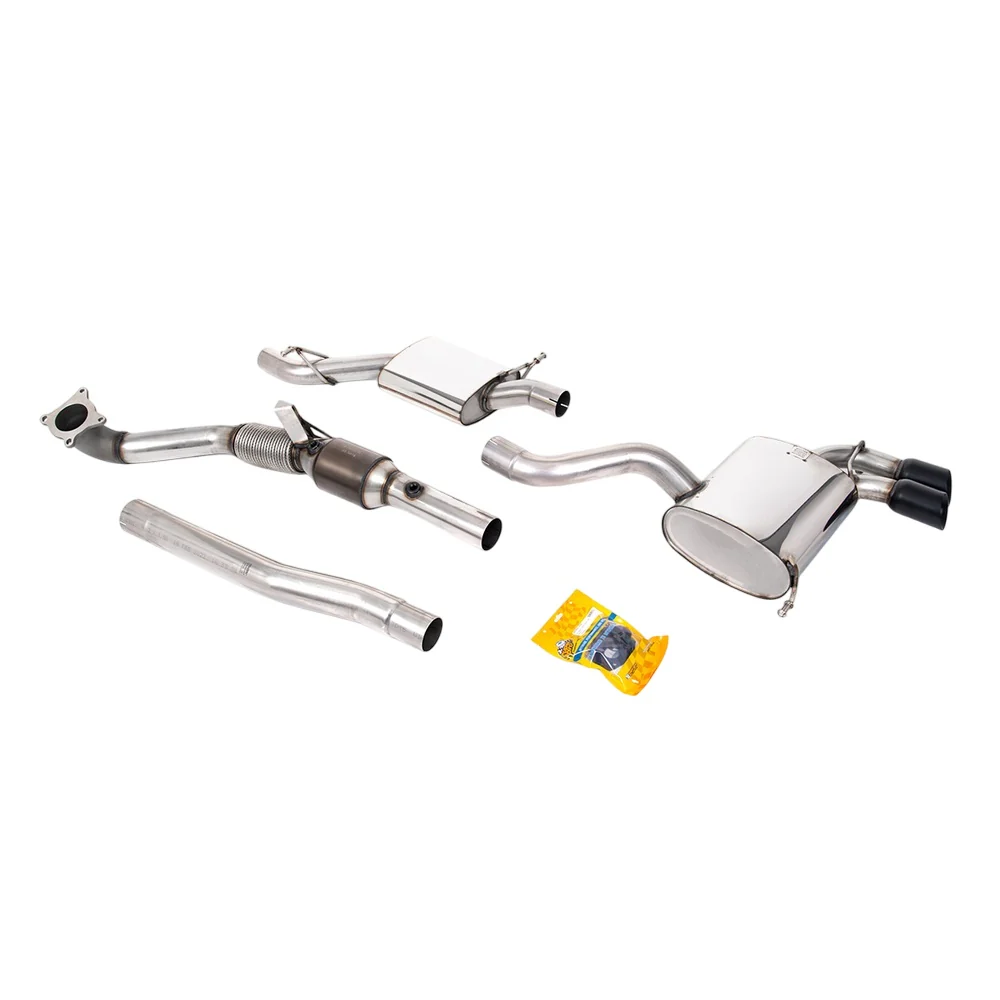 Milltek Turbo-back including Hi-Flow Sports Cat Exhaust Audi S3 2.0 T Quattro 3-Door 8P 06-12 - Image 2
