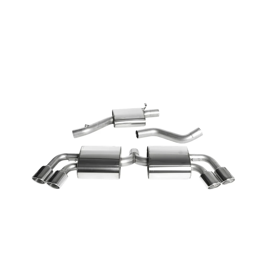 Milltek Cat Back Exhaust Audi TT Mk2 TTS Quattro 08-14 - Image 2