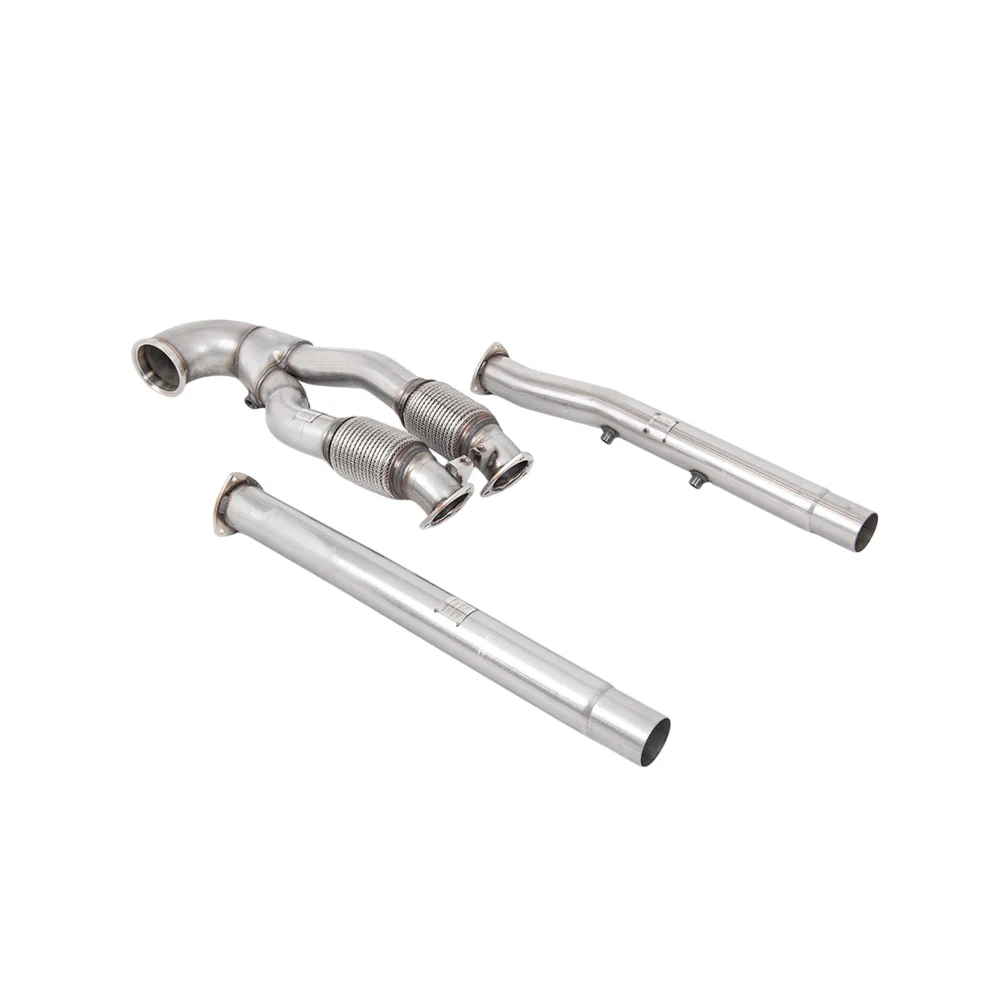 Milltek Large-bore Downpipe and De-cat Exhaust Audi TT Mk3 TTRS 2.5TFSi Quattro (OPF/GPF Models) 19-25 - Image 2