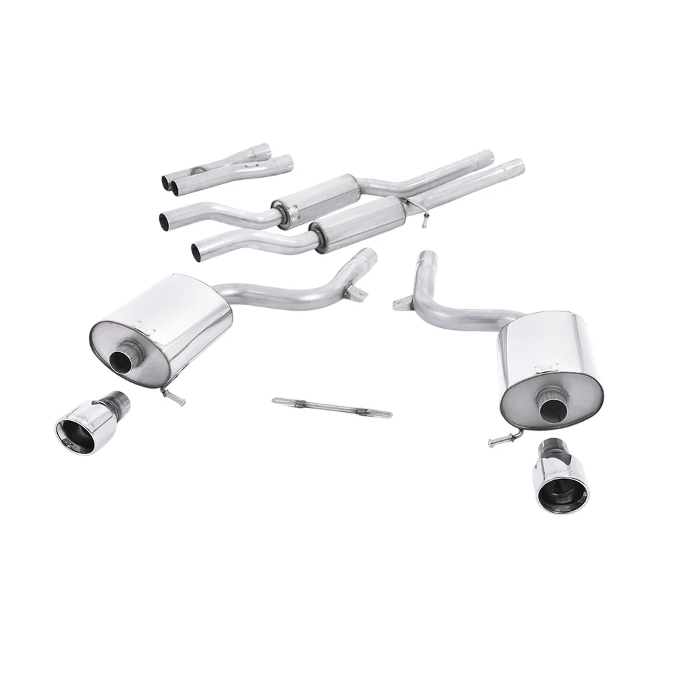 Milltek Cat Back Exhaust Audi S4 4.2 V8 Quattro B6 Saloon / Sedan Avant and Cabriolet 03-05 - Image 5
