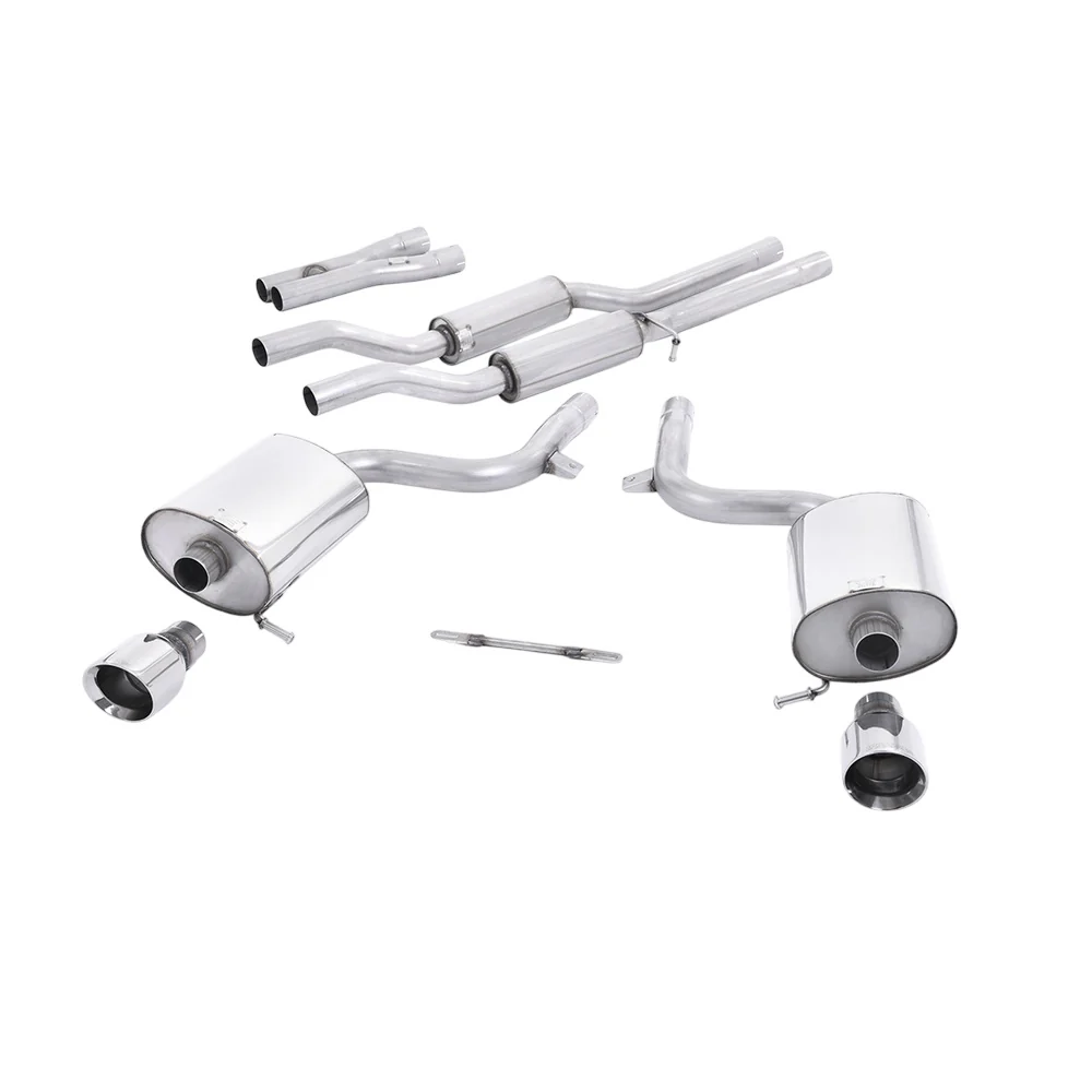 Milltek Cat Back Exhaust Audi S4 4.2 V8 Quattro B6 Saloon / Sedan Avant and Cabriolet 03-05 - Image 7