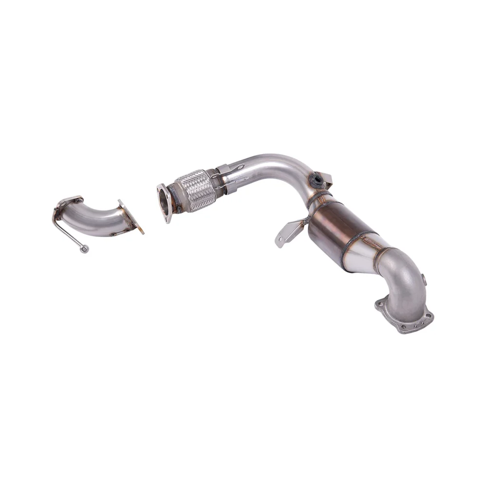 Milltek Large Bore Downpipe and Hi-Flow Sports Cat Exhaust Ford Fiesta Mk7/Mk7.5 1.0T EcoBoost (100/125/140PS) 13-17 - Image 2