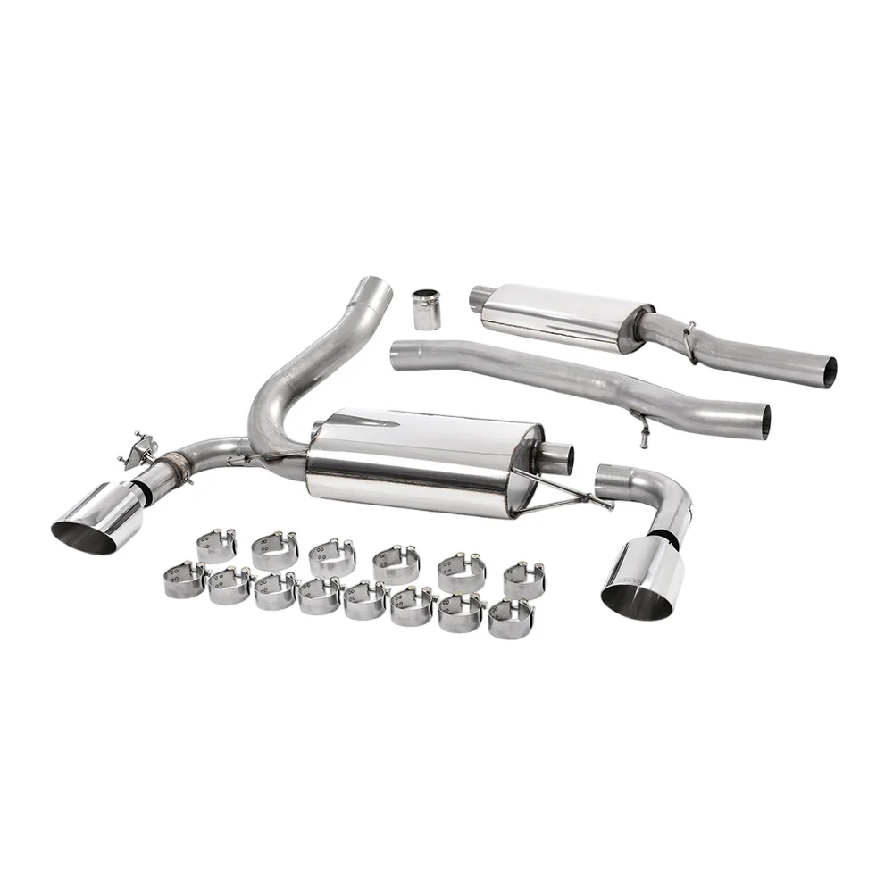 Milltek Cat Back Exhaust Ford Focus Mk3 RS 2.3 EcoBoost 4WD 5-Door Hatchback 16-18 - Image 4