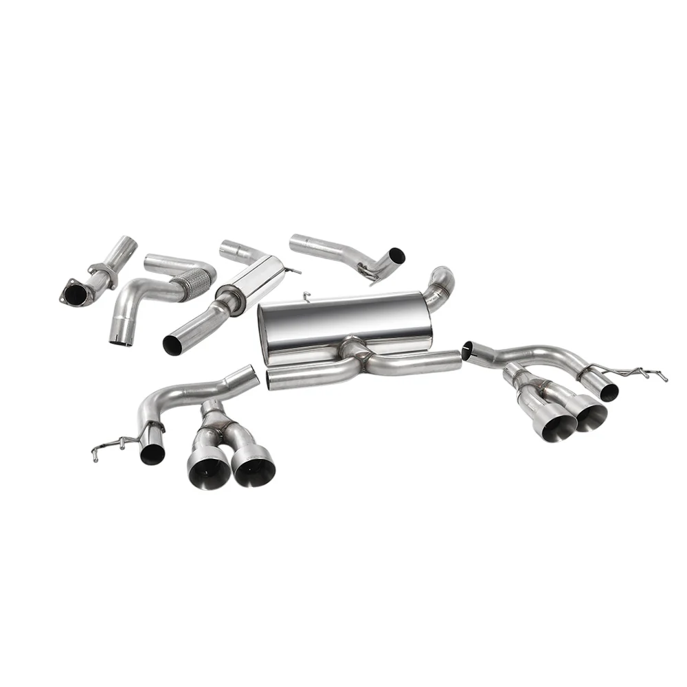 Milltek Cat Back Exhaust Honda / Acura Civic Type R FK2 Turbocharged 2.0 i-VTEC (RHD models only) 15-17 - Image 8