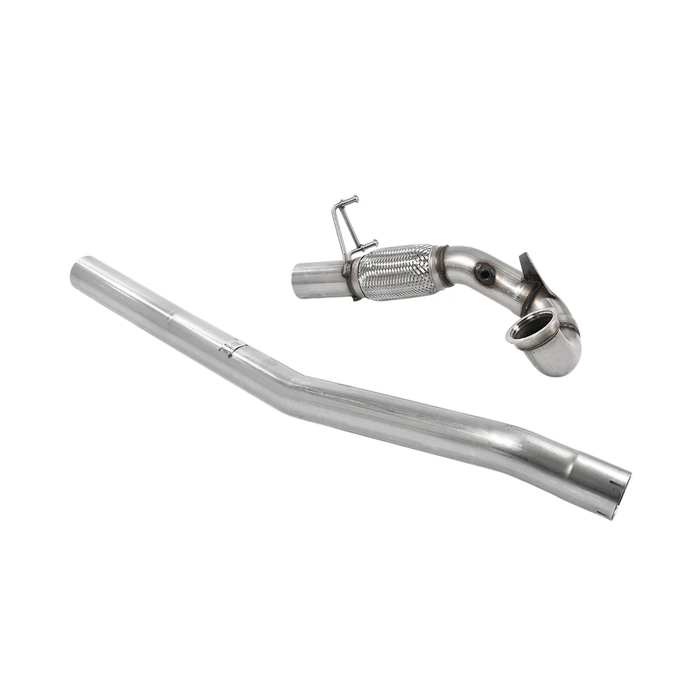 Milltek Large-bore Downpipe and De-cat Exhaust Skoda Octavia vRS 2.0 TSI 245PS Hatch and Estate (manual and DSG-auto Non-OPF/GPF and Post Facelift) 18-19