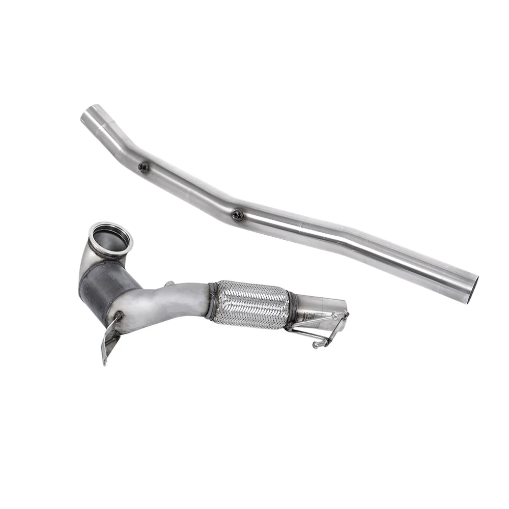 Milltek Large Bore Downpipe and Hi-Flow Sports Cat Exhaust Volkswagen Golf Mk8 R 2.0 TSI 320PS (Non-GPF / North American Models Only ) 22-25 - Image 3