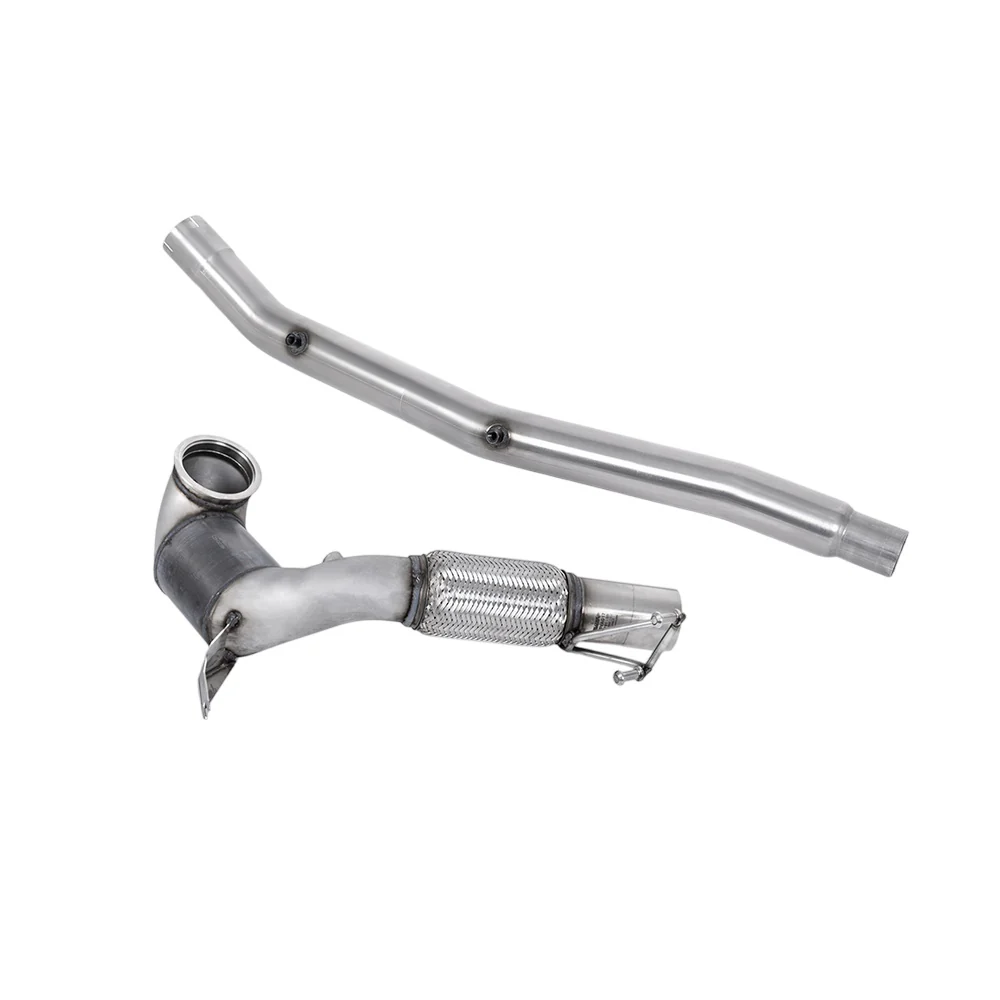 Milltek Large Bore Downpipe and Hi-Flow Sports Cat Exhaust Volkswagen Golf Mk8 R 2.0 TSI 320PS (Non-GPF / North American Models Only ) 22-25 - Image 4