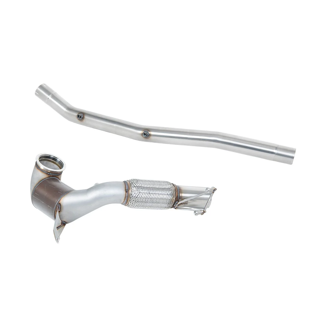 Milltek Large Bore Downpipe and Hi-Flow Sports Cat Exhaust Volkswagen T-Roc R 2.0TSI 300ps (MQB EVO Models with OPF/GPF) 22-25 - Image 3