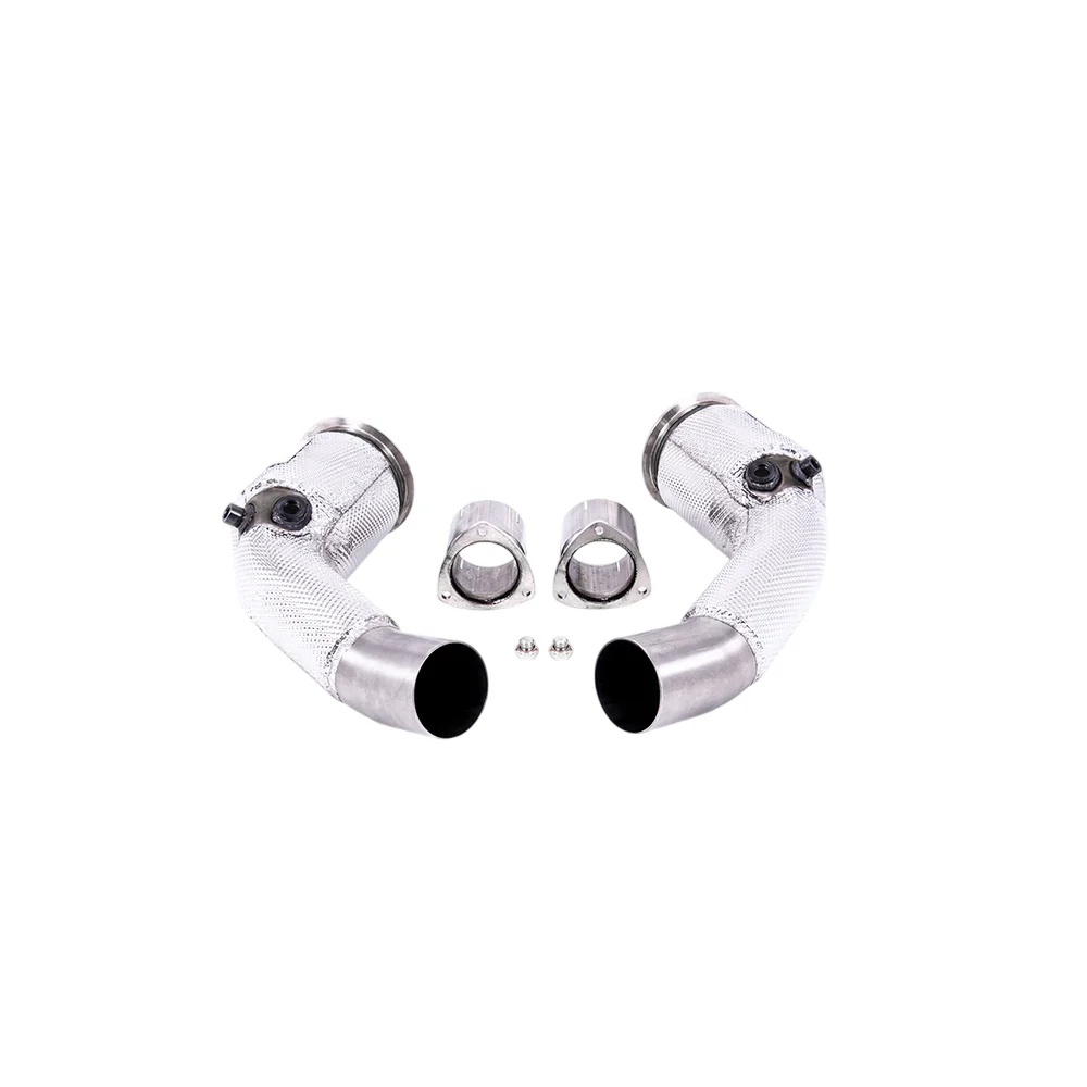 Milltek Large Bore Downpipes and Hi-Flow Sports Cats Exhaust Audi RS6 C8 4.0 V8 Bi-Turbo inc Performance Edition (Non OPF/GPF Models USA/ROW Models) 20-25 - Image 2
