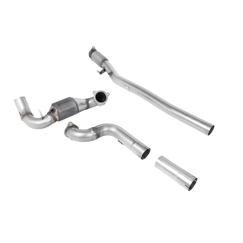 Milltek Large Bore Downpipe and Hi-Flow Sports Cat Exhaust Mercedes A-Class A35 AMG 2.0 Turbo (Saloon / Sedan Only OPF/GPF Models) 19-25 - Image 2