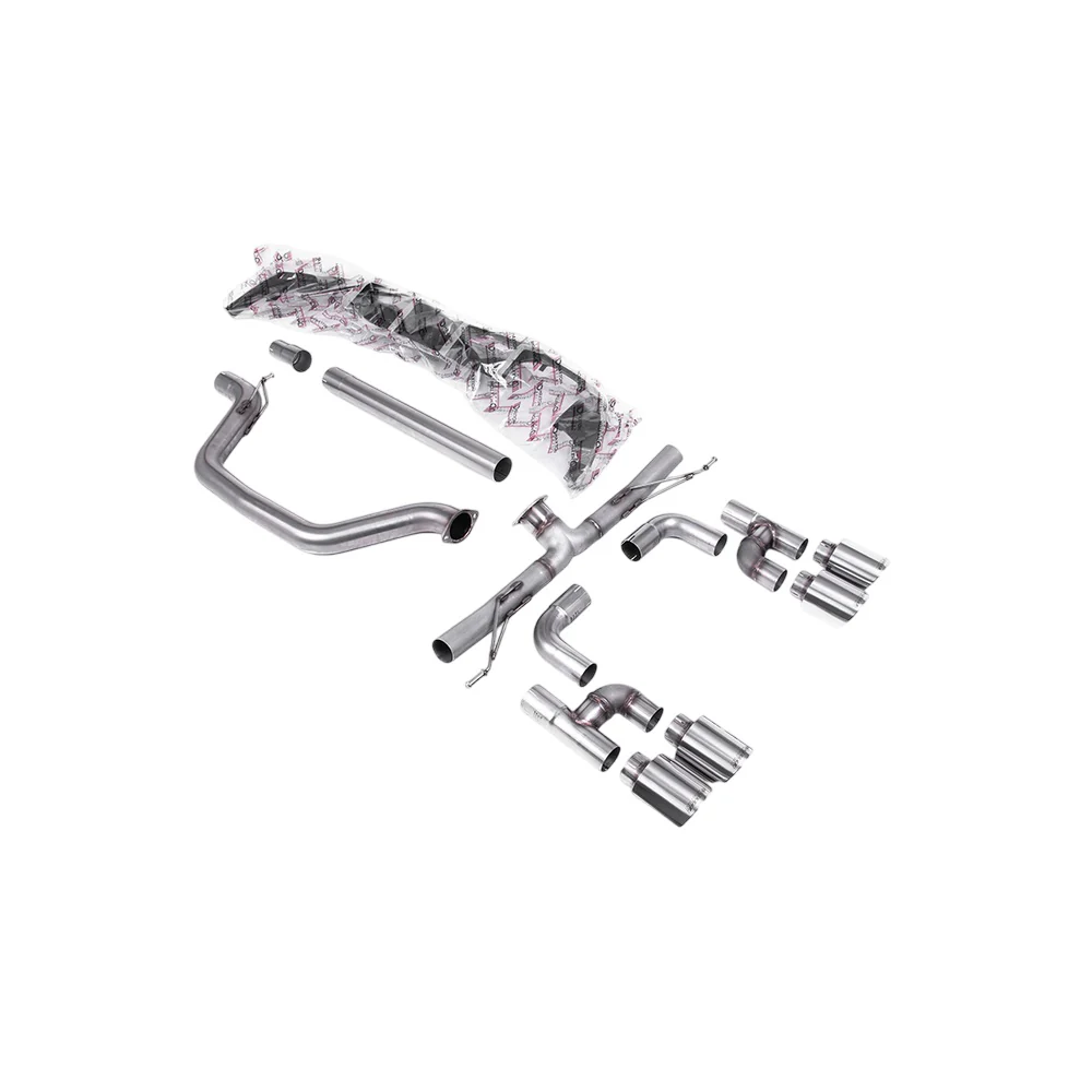 Milltek Particulate Filter-back Exhaust Volkswagen Golf Mk8 GTi (Golf R Style Quad Outlet 245ps OPF/GPF Equipped Models Only) 20-25 - Image 7
