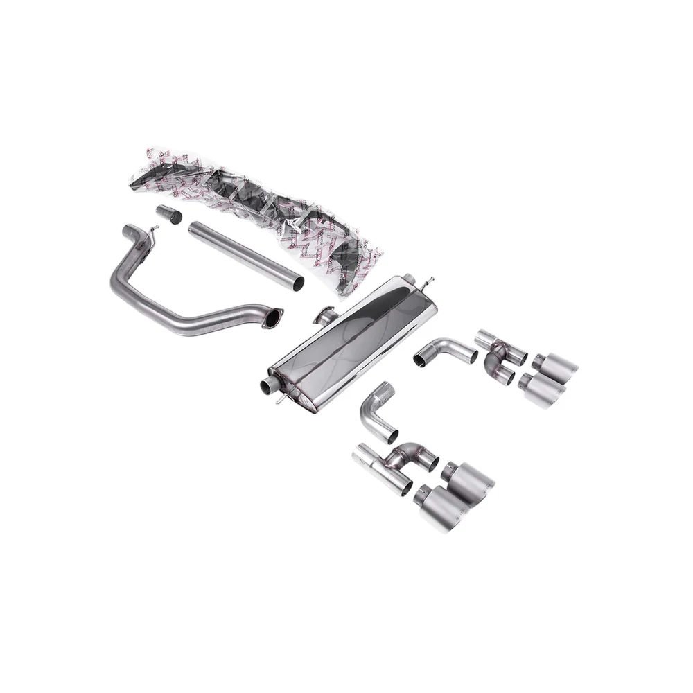 Milltek Particulate Filter-back Exhaust Volkswagen Golf Mk8 GTi (Golf R Style Quad Outlet 245ps OPF/GPF Equipped Models Only) 20-25 - Image 8