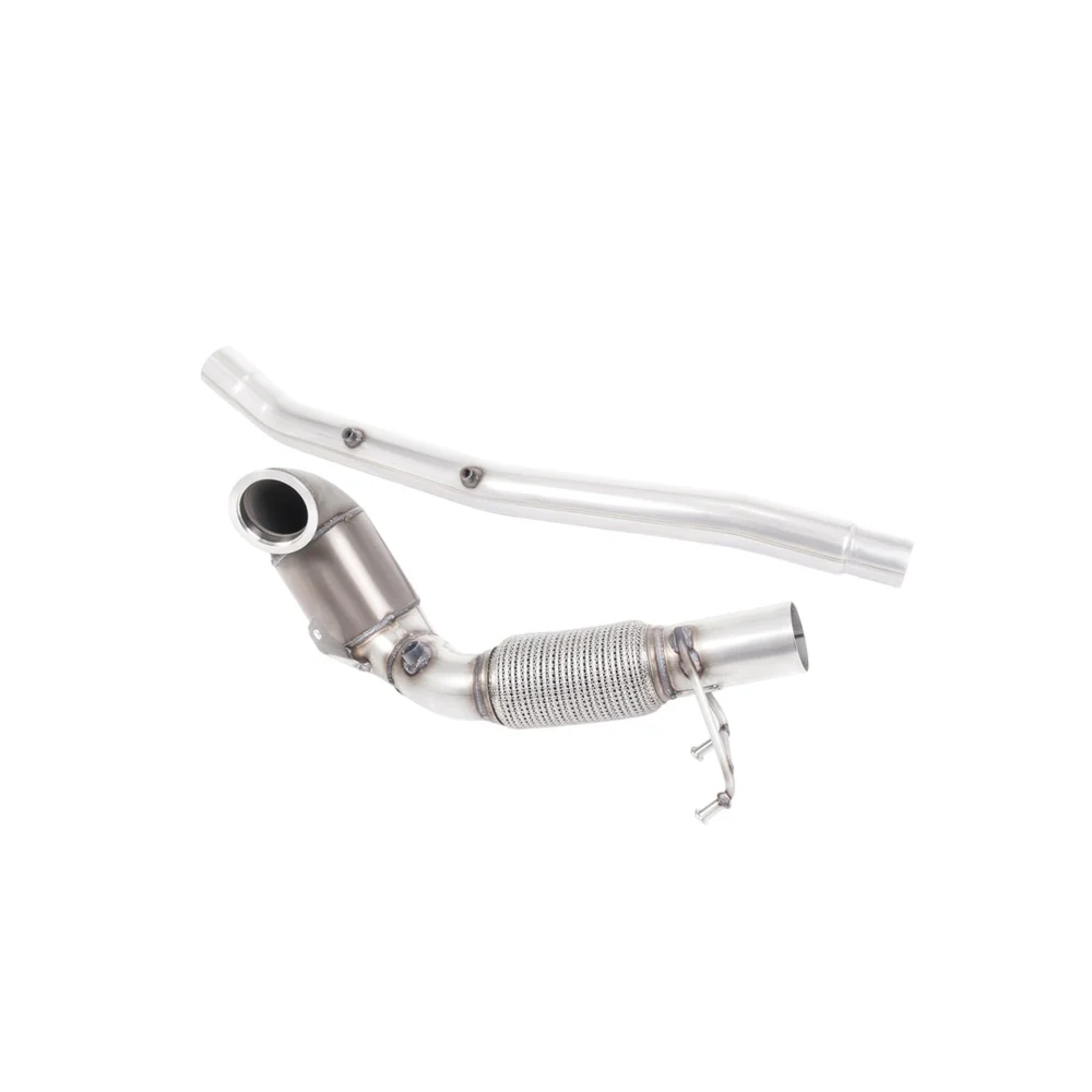 Milltek Large Bore Downpipe and Hi-Flow Sports Cat Exhaust Volkswagen Golf Mk7.5 R 2.0 TSI 300PS (GPF Equipped Models Only) 76mm and EC Approved Systems 19-20 - Image 3