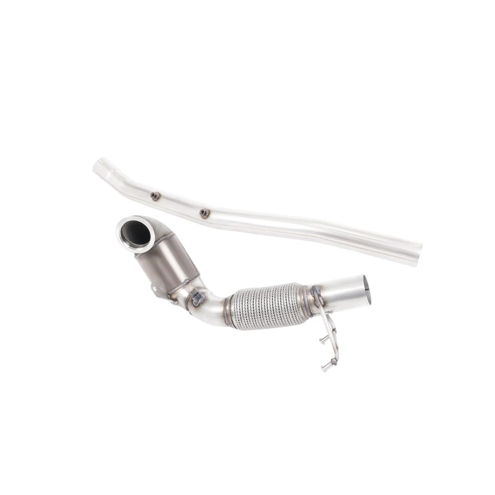 Milltek Large Bore Downpipe and Hi-Flow Sports Cat Exhaust Volkswagen Golf Mk7.5 R 2.0 TSI 300PS (GPF Equipped Models Only) 76mm and EC Approved Systems 19-20 - Image 4