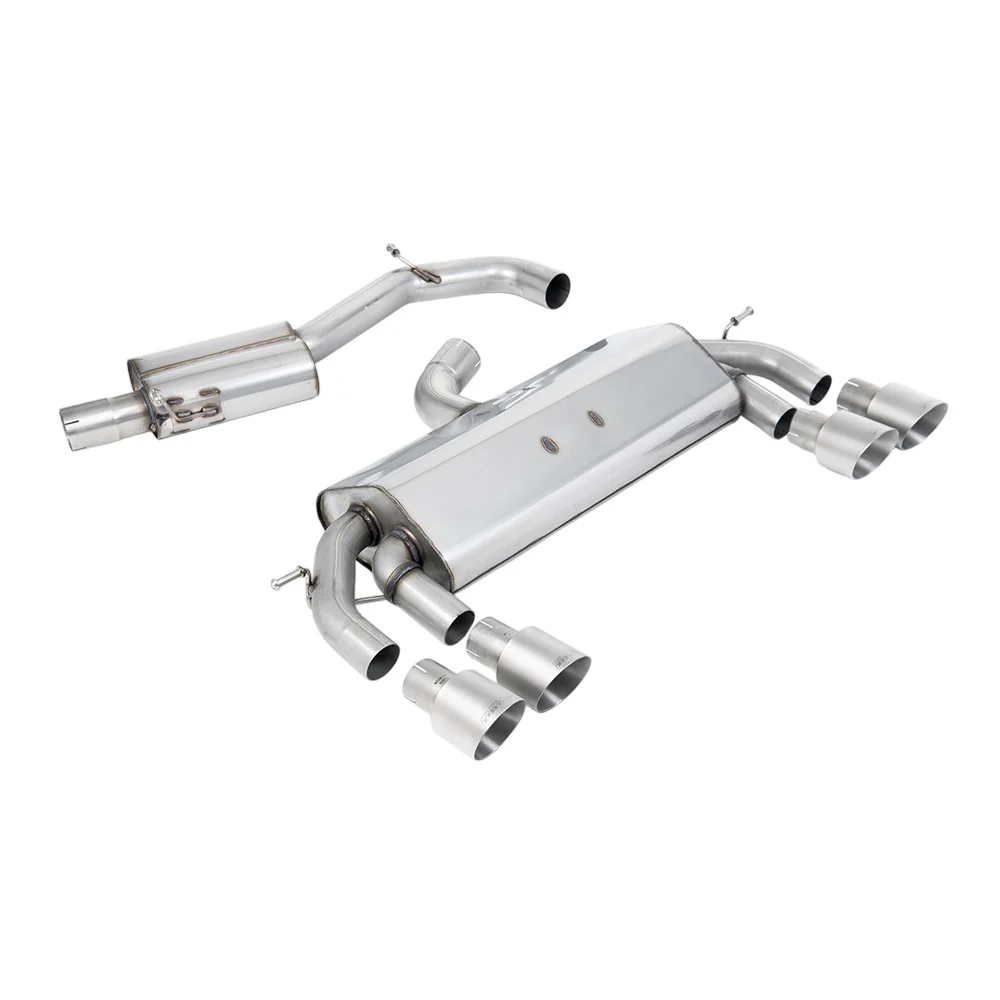 Milltek Cat Back Exhaust Volkswagen Golf Mk7 R 2.0 TSI 300PS (ECE Approved and 76.2mm Systems) 14-16 - Image 2
