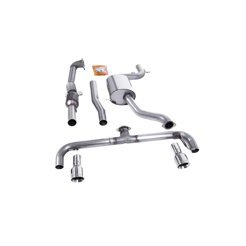 Milltek Turbo-back including Hi-Flow Sports Cat Exhaust Volkswagen Scirocco R 09-16 - Image 5